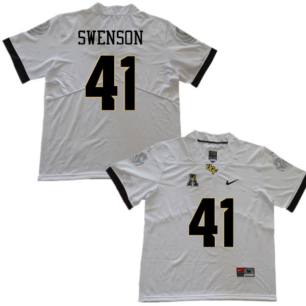 Men #41 Alex Swenson UCF Knights College Football Jerseys Sale-White
